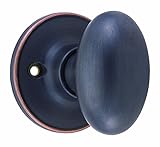 Design House 750653 Egg Dummy Door Knob, 2-Way Latch, Oil Rubbed Bronze Finish [並行輸入品]