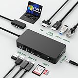 マイクロソフト Surface ドック 4K@60HZ HDMI+VGA+イーサネット+USB-C/USB-A+SD/TF 11 in 1 Surfaceドッキングステーション用60W電源付き Surface Pro 10/9/8/X/7/6/5/4/3 Surface Laptop 6/5/4/3/2/1 Surface Laptop go Surface Book 3/2/1