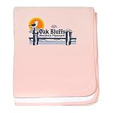 CafePress – Oak Bluffs MA – Pierデザイン。 – スーパーソフトベビー毛布、新生児おくるみ ピンク 06288663626832E