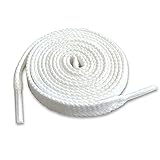 [アクティカ] 靴ひも 石目平シューレース 140cmスニーカー 7~8穴 ハイカットホワイト140cm