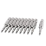 uxcell ドライバー　ビット　10個　　6.35mmX50mm　Torx　ポイント　T8　パワー　ドライバ