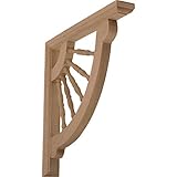 Ekena Millwork BKT01X12X12CRAL 1 1/2-Inch W by 12-Inch D by 12-Inch H Crendon Wagon Wheel Bracket, A