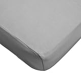 American Baby Company Supreme Jersey Knit Fitted Crib Sheet, Gray