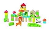 おもちゃ Small World Toys Ryan's Room Wooden Toys - At the Zoo Blocks 50 Pc. Set [並行輸入品]