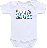 Mommy 's Little Man – Cute Baby Boyボディスーツ カラー: ブルー