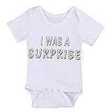 ベビー服 新生児　双生児　ロンパース ボディースーツ 　マッチング　outfit　80cm (6-12M, surprise)