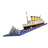ノーブランド品 ２セット　小型　タイタニック　シップモデル　1860枚　ブロック　積み木　想像力　興味　装飾品　プレゼント