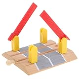 Generic 木製 DIY 線路構築アクセサリーセット - 駅/踏切バー/エプロン, 鉄道の交差点
