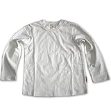 綿100％ 無地 長袖 tシャツ kak-11 (120, 白)