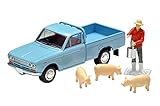 トミーテック (TOMYTEC) トミカリミテッドヴィンテージ 1/64 LV-195b ダットサン トラック 1500デラックス 水色 フィギュア付き 完成品