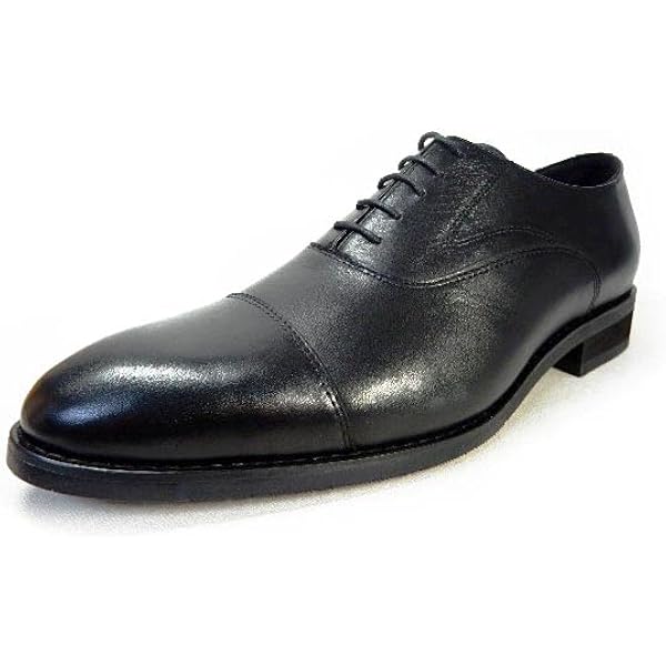 Amazon | [PARASHOE] 本革 内羽根ストレートチップ（キャップ