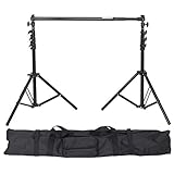 エツミ ライトスタンド セット ミドルバックグラウンドセット 4段 専用ケース付属 VE-6906