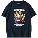 [LumaCove] ジョジョ 黄金の風 グイード・ミスタ Tシャツ セックス・ピストルズデザイン メンズ・レディース 半袖 トップス 日常用 春夏秋対応 非公式 (L)