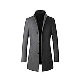 コート メンズ チェスターコート 冬 上質仕様 ビジネスコート オシャレ ロング丈 ウール 男性コート gray XL
