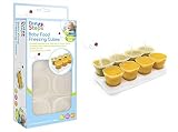 First Steps Baby Food Freezing Cubes (Transparent) by First Steps