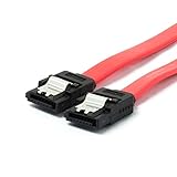 オウルテック 6Gbps対応シリアルATAケーブル ストレート-ストレート レッド ラッチ付き 20cm OWL-CBSATSS20-RD
