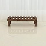 LXLA- ソリッドウッドプランターラダーフロアスタンドコンビネーションフラワーポットスタンドシンプルなモダンポット付き植物ラックスツールディスプレイシェルフ (サイズ さいず : 58×25×15c