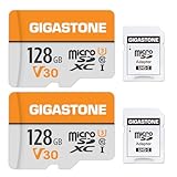 GIGASTONE マイクロsdカード 256GB 5個セット microSDXC V30 U3 C10 100MB/s 4K Ultra HD ビデオ 撮影 SDアダプター1枚付き