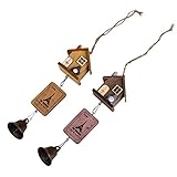 Kicode 木造住宅 日本のトトロガーデン 屋外の装飾の風チャイム、 グッドラックの象徴、 ホーム、庭、部屋のどこでもあなたが好きに適しています。