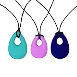 ROSENICE 赤ちゃんTeethingネックレスシリコンネックレス赤ちゃんTeetherおしゃれペンダント3本