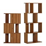 arne ディスプレイラック 完成品 シェルフ 本棚 扉付き 飾り棚 薄型 alto DX-3 alto4 北欧モデル 2点セット