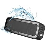 防水 bluetooth スピーカー風呂 50W 大音量 重低音/お風呂/屋外/ポータブルスピーカー 大型スピーカー スマホ スピーカーAUX接続/TFカード/TWS対応/内蔵マイク搭載/メーカー 付き（ブラック）