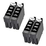 EPSON用 エプソン用 IB07 マウス 互換インク IB07CL4B (IB07CL4A の大容量) IB07KBブラック 4本セット対応機種:PX-S6010 / PX-M6010F / PX-M6011F【KB顔料/残量表示/個包装/安心三年保障付き】