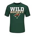 NHLミネソタワイルドメンズから陸上競技Tシャツ、スモール、グリーン