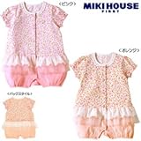 [ミキハウス] MIKIHOUSE 【ミキハウス(ベビー)】 チュールレースつき小花柄ショートオール (70cm・80cm) 42-1304-781 ピンク/70cm