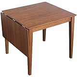 タンスのゲン 伸長式 ダイニングテーブル 幅80-120cm 2人用 4人用 天然木 突板 木目 ウレタン塗装 バタフライテーブル ウォールナット ブラウン 50600002 00