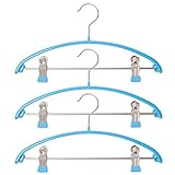 MAWAハンガー エコノミック クリップ 30 3本セット (ブルー)