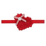 Zhhlaixing ベビー小物 Baby Girls Hairband Heart-shaped Embroidery Headband Flower Hair Accessories for Ch