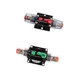 Fenteer 2個　100A　車　オーディオ　回路ブレーカー　ヒューズホルダー　マニュアル　リセットスイッチ