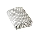 DwellStudio Baby Squares Fitted Crib Sheet, Dove Grey by Dwell Studio [並行輸入品]