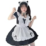 Aisdelu メイド服 コスプレ ゴスロリ 衣装 ロリータ 豪華セット コスプレ メイド服 かわいい 萌え 喫茶店 ワンピース リポン プリンセス ドレス フリル 大きいサイズ 4点セット