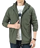 [Atkata] パーカー ウィンドブレーカー マウンテンパーカー 軽量 防風 アウトドア 登山 キャンプ ランニング green M