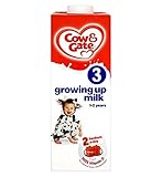 Cow & Gate Growing Up Milk 1-2 Years Stage 3 1 Litre (Pack of 2) - 牛＆ゲート牛乳1～2年の段階を育っ3 1リットル (Cow & G