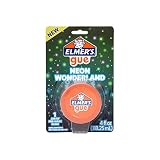 ELMER'S エルマーズ ミニグー ネオン ワンダーランド スライム 118ml プリメイドスライム 暗闇で光るビーズ入り 2161995
