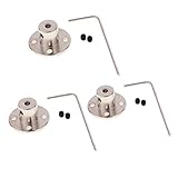 Dolity 4mm + 6mm + 8mm　フランジ　カップリング　3セット　カプラー　モーターコネクタ　シャフト　お買い得