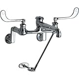 Chicago Faucets 814-VBCP Wall Mount Flushing Rim Sink Faucet, Chrome [並行輸入品]