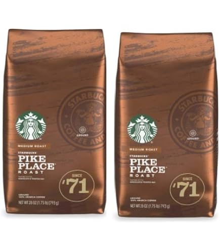 Amazon.co.jp: スターバックス パイクプレイスロースト (粉) 793g