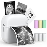 Bailkind サーマルプリンター スマホ対応 203DPI ミニプリンター モバイルプリンター コンパクト フォトプリンター Bluet