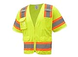 CJ Safety CJHVSV3002 ANSI Safety Vest 2-XLarge/3X-Large Green [並行輸入品]