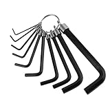 10 PC 六角キー六角レンチセット 1/16 5/64 3/32 1/8 5/32 3/16 5mm (7/32 インチ 1/4 3/8 UT
