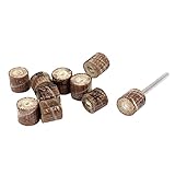 uxcell　フラップホイール　80グリット　3mm　シャンク　10mm　ディスク　ポリッシュ　ツール　10本入り