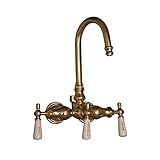 Barclay 4000-PL-PB Diverter Faucet Tub Spouts and System, Small, Polished Brass [並行輸入品]