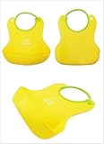 ShopXJ シリコン製 ソフト スタイ 乳児 前掛け 食べこぼし 軽減 ベビー 洗える 着脱 簡単 (イエロー)