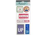 bulk buys Girl Jumbo Woven Labels, Multicolor by bulk buys