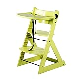 ベビーチェア キッズチェア テーブル付き トレイ付き 木製 子供用椅子 イエロー