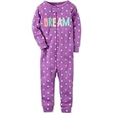 Carter's(カーターズ) 1ピースサンフィットフットレスコットンパジャマ パープル ロンパース長袖 18ヶ月【並行輸入】
